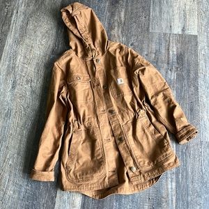 Carhartt long tail hooded field jacket